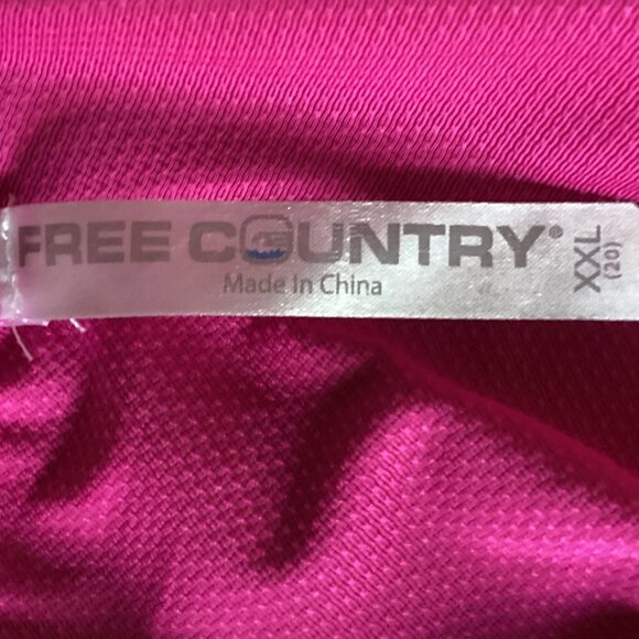 Free Country Athleisure Hoodie Tunic Dress Plus Sz XXL/20 Pink #106K - Picture 6 of 8
